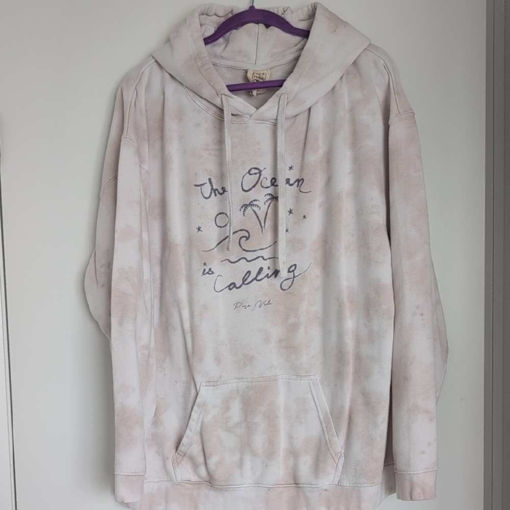 Pura Vida Cream Tie Dye Hoodie